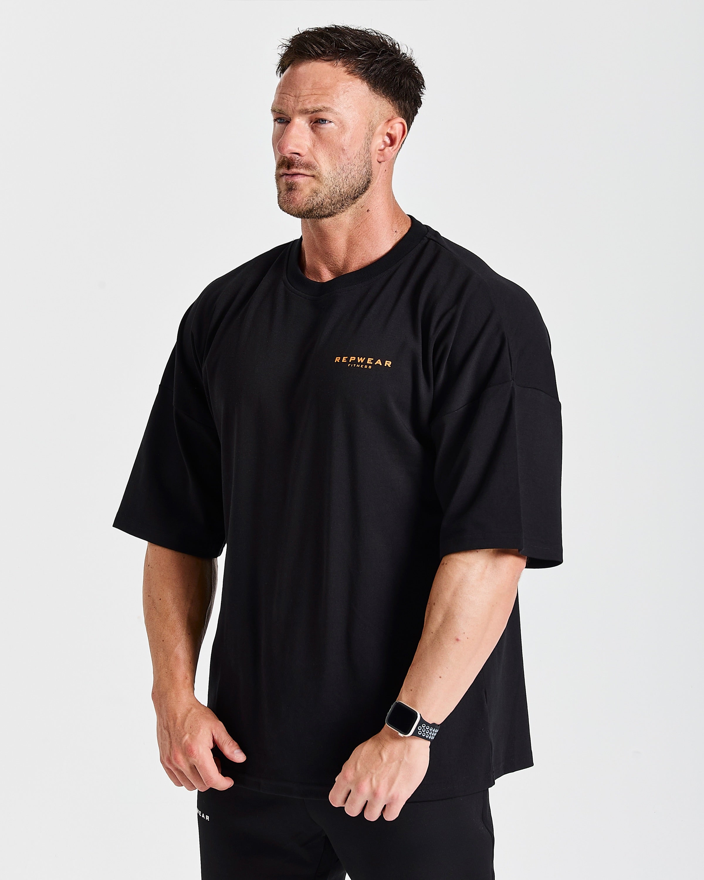 Repwear Fitness Signature V2 Oversized T-Shirt Black/Orange