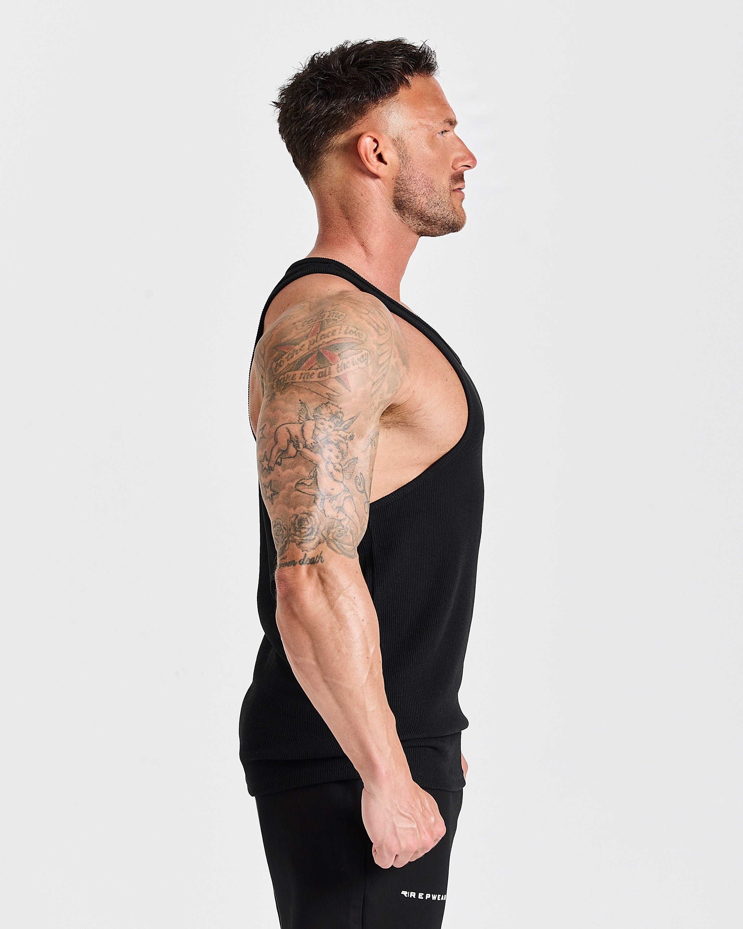 Repwear Fitness Essentials Vest Black