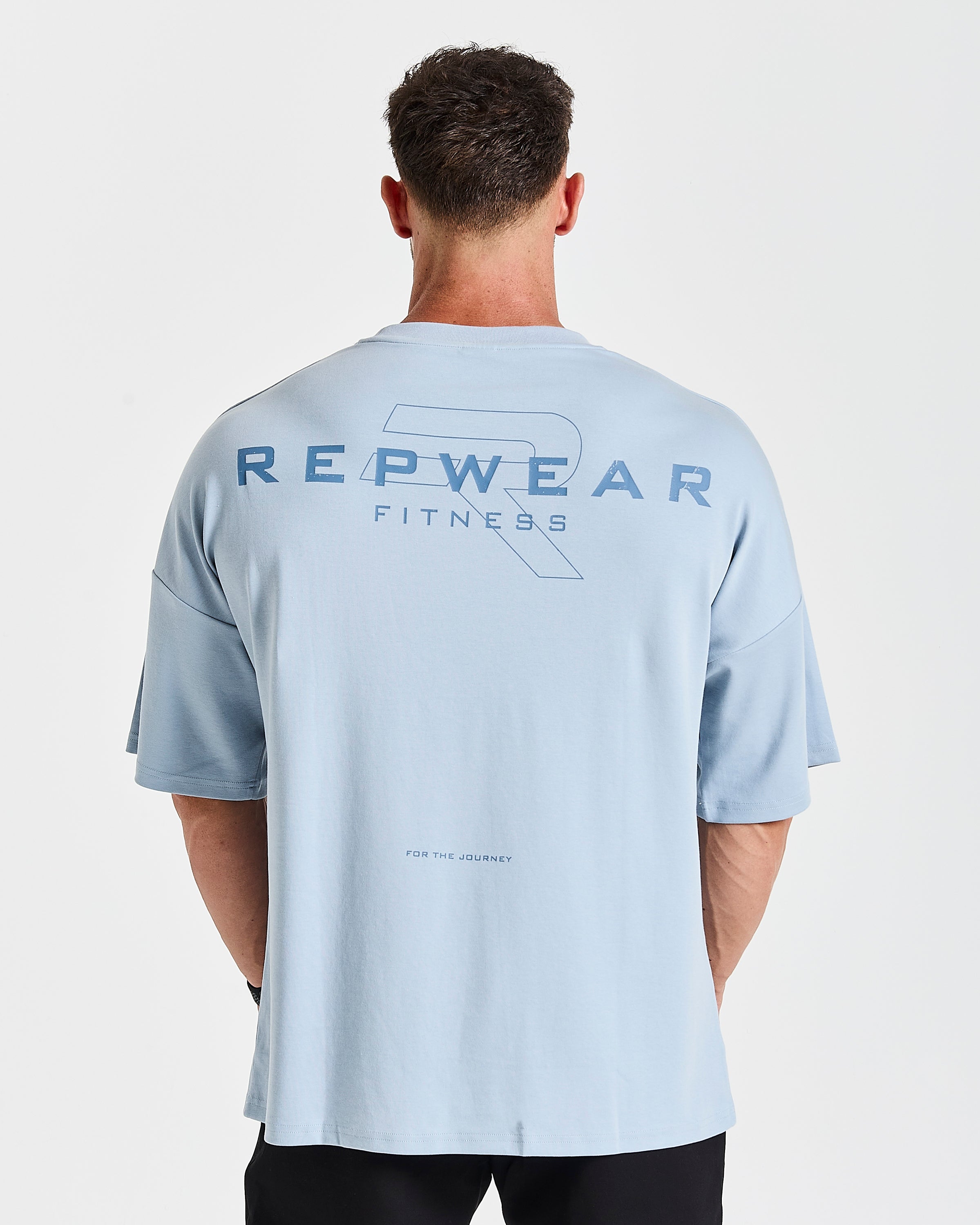 Repwear Fitness Signature V2 Oversized T-Shirt Blue
