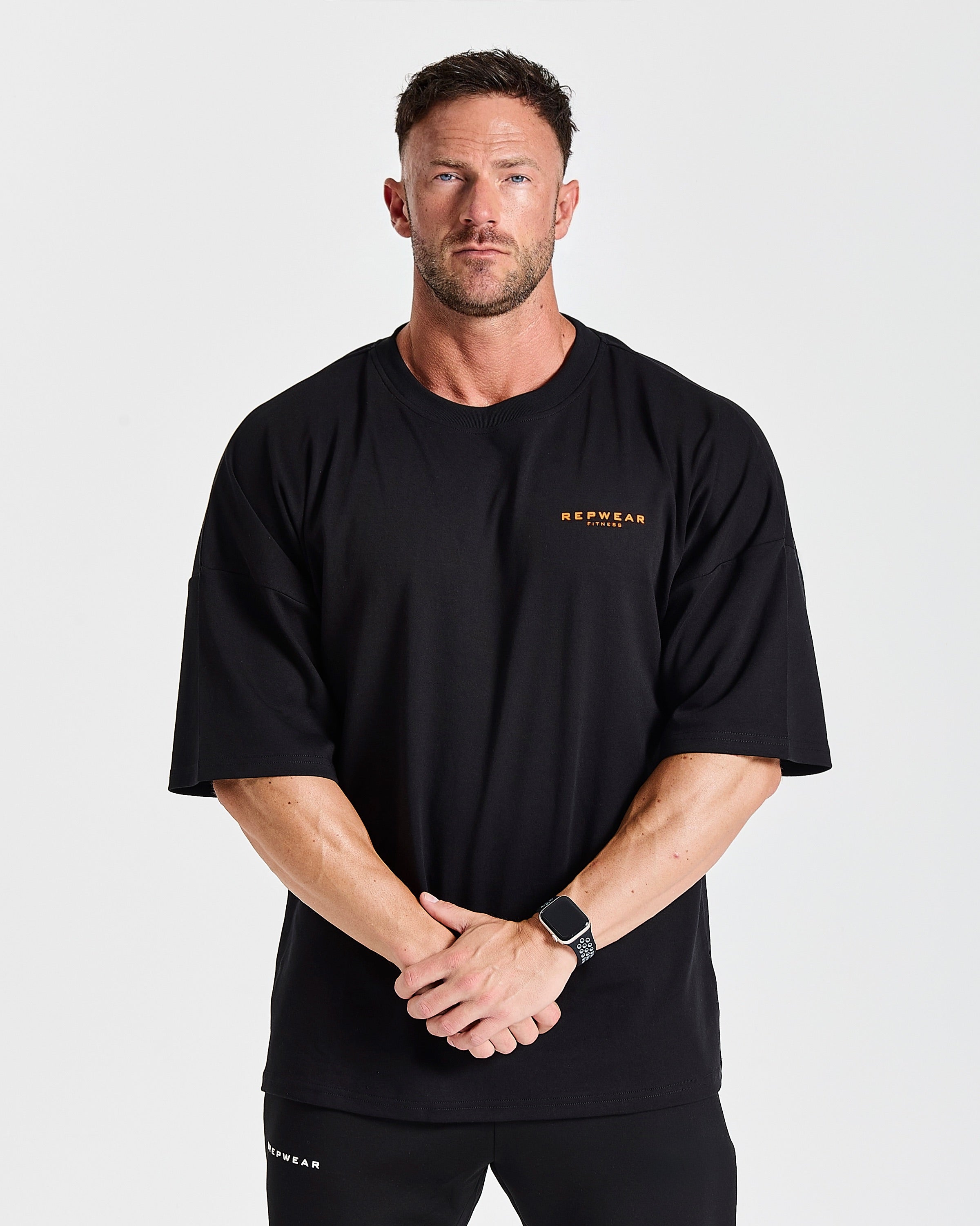 Repwear Fitness Signature V2 Oversized T-Shirt Black/Orange