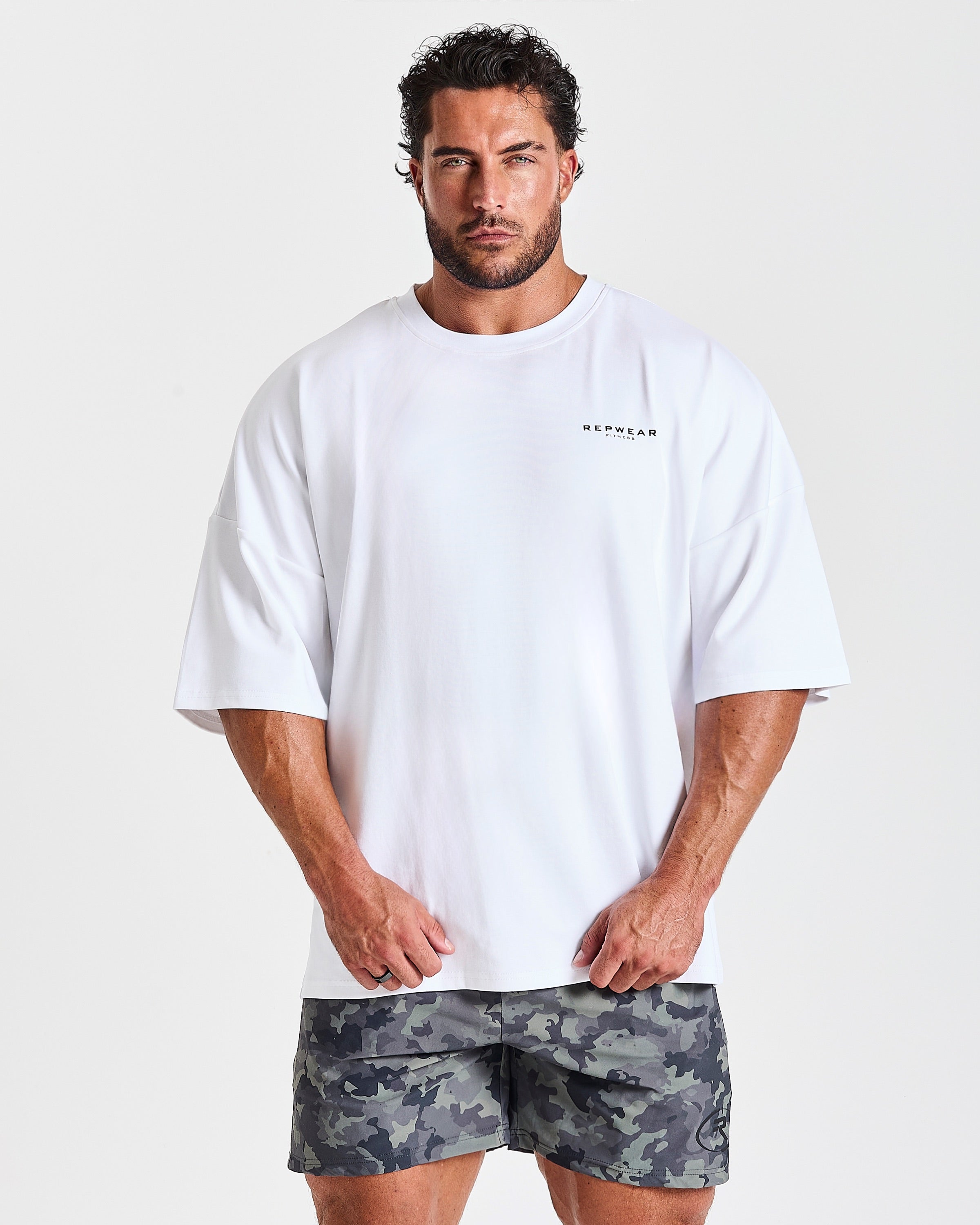 Repwear Fitness Signature V2 Oversized T-Shirt White