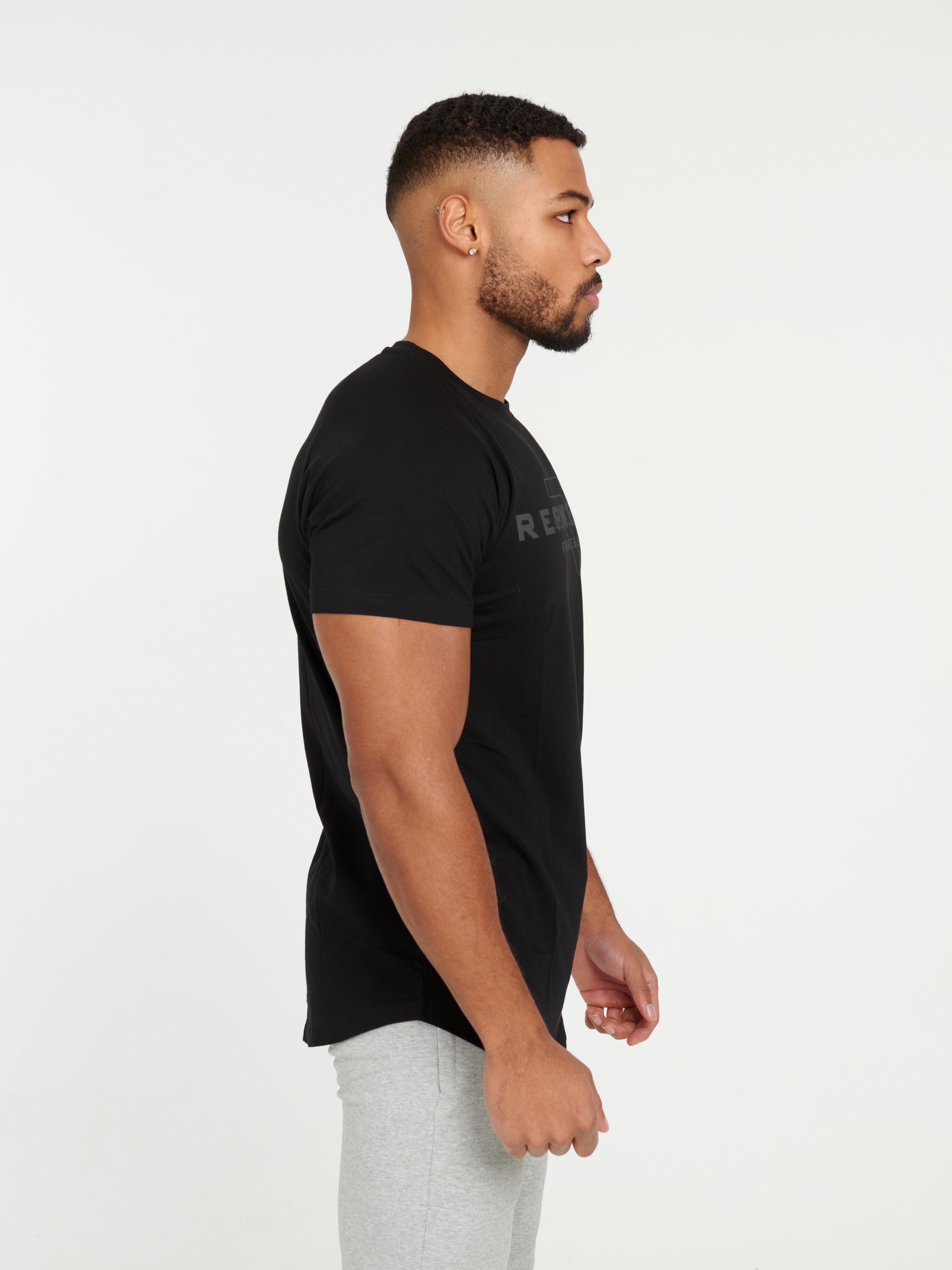 Repwear Fitness Signature V3 TShirt Black/Black - Repwear Fitness