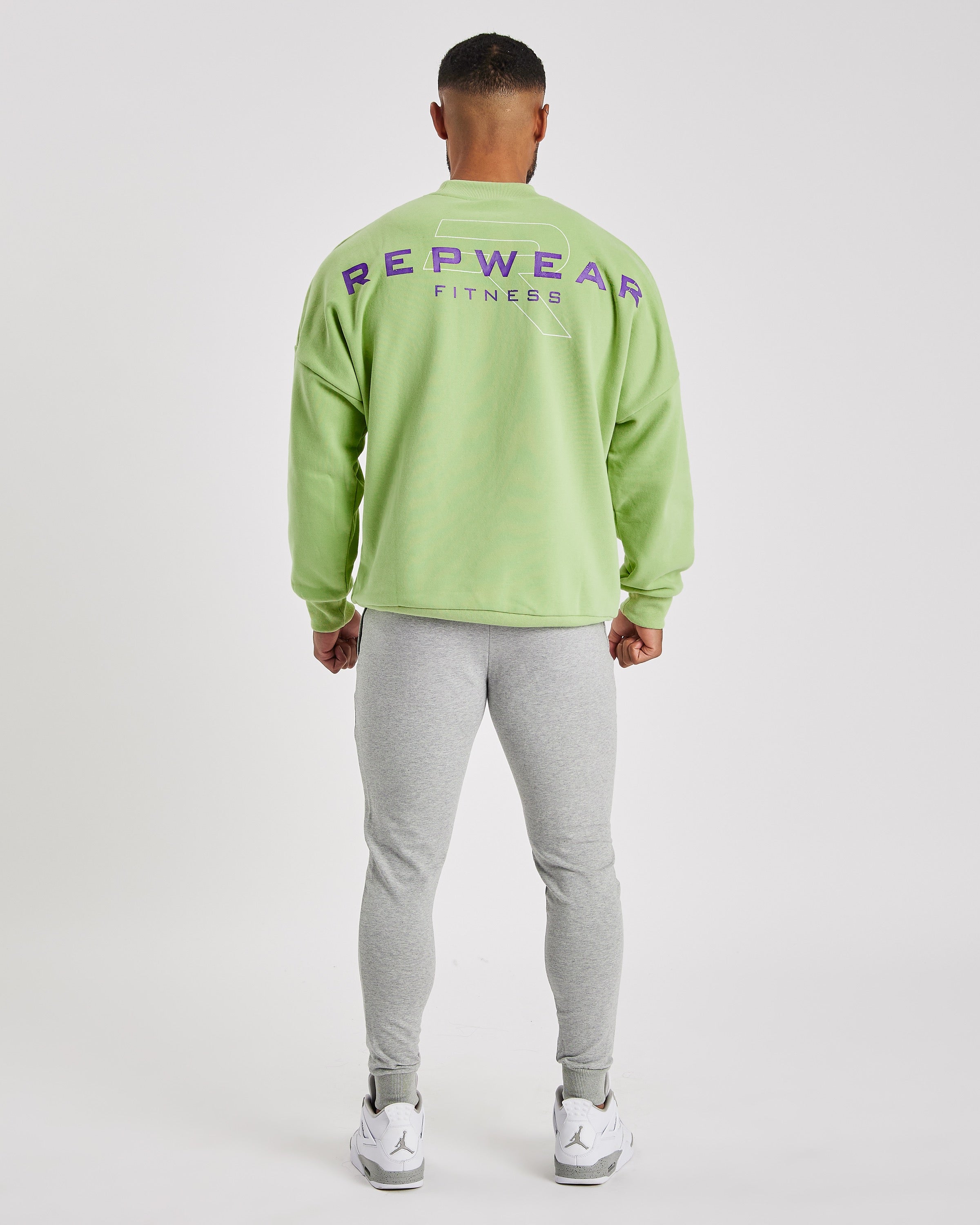 Repwear Fitness Oversized Jumper Lime Green