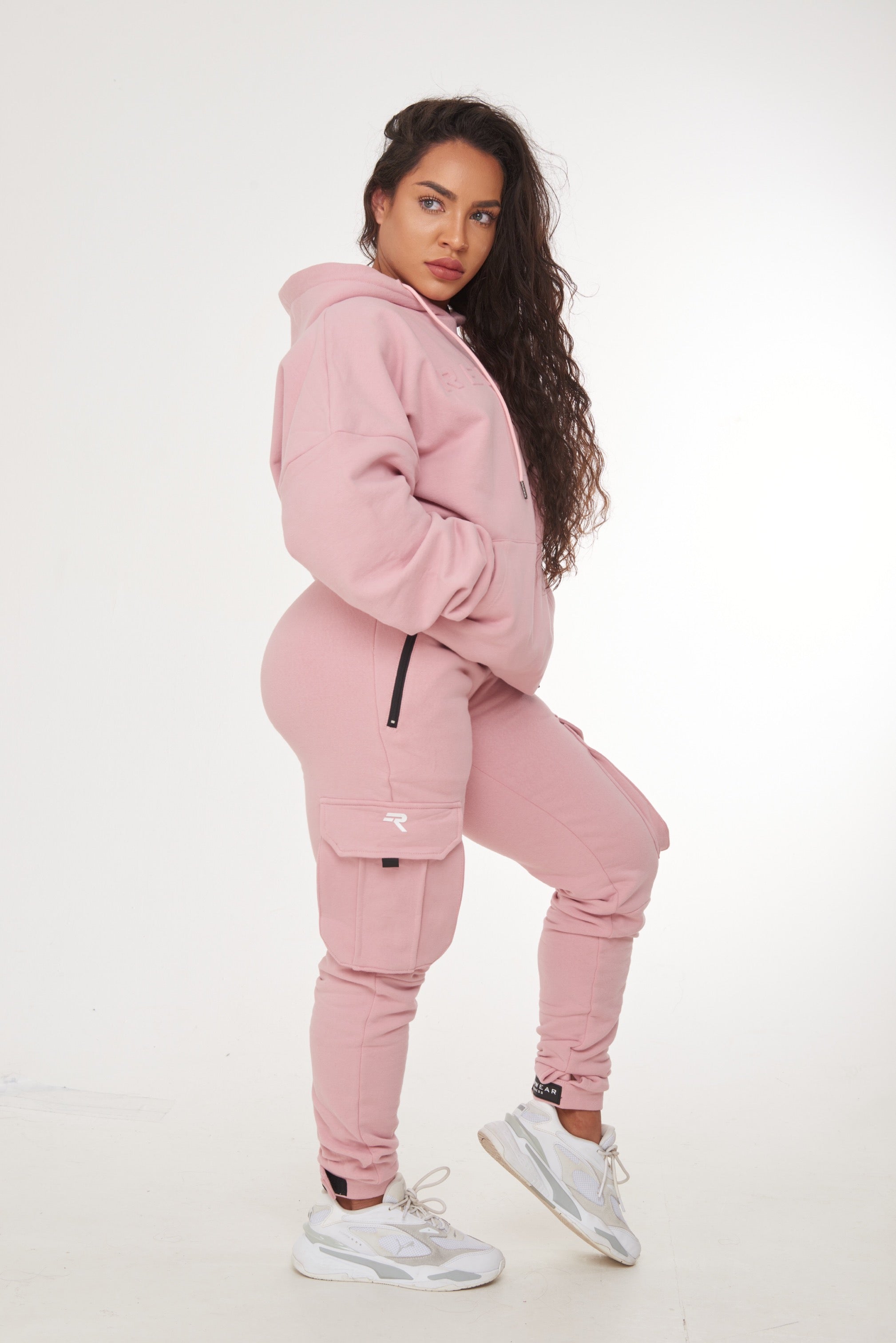 Repwear Fitness Signature Oversized Hoodie Dusty Pink