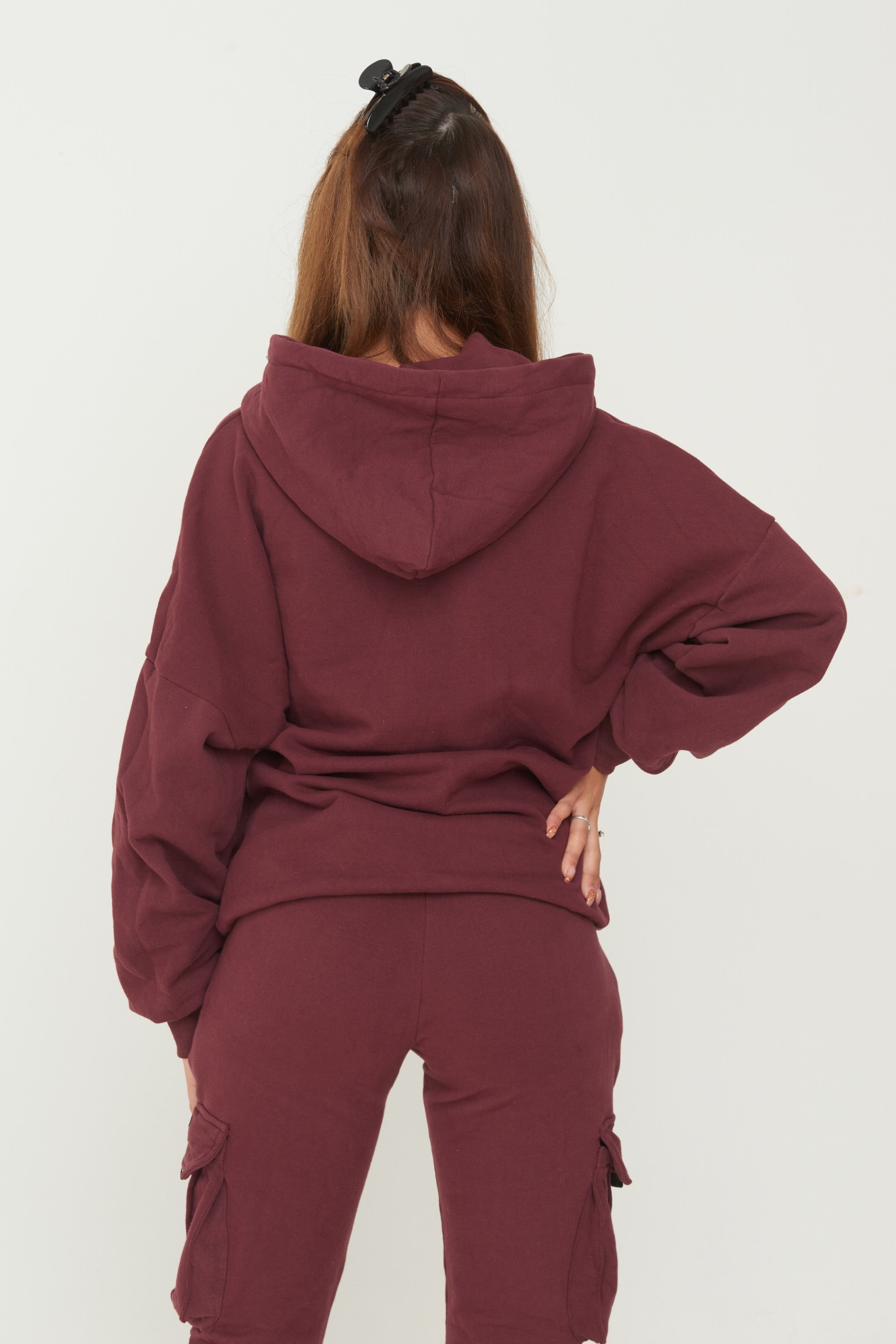 Repwear Fitness Signature Oversized Hoodie Burgundy