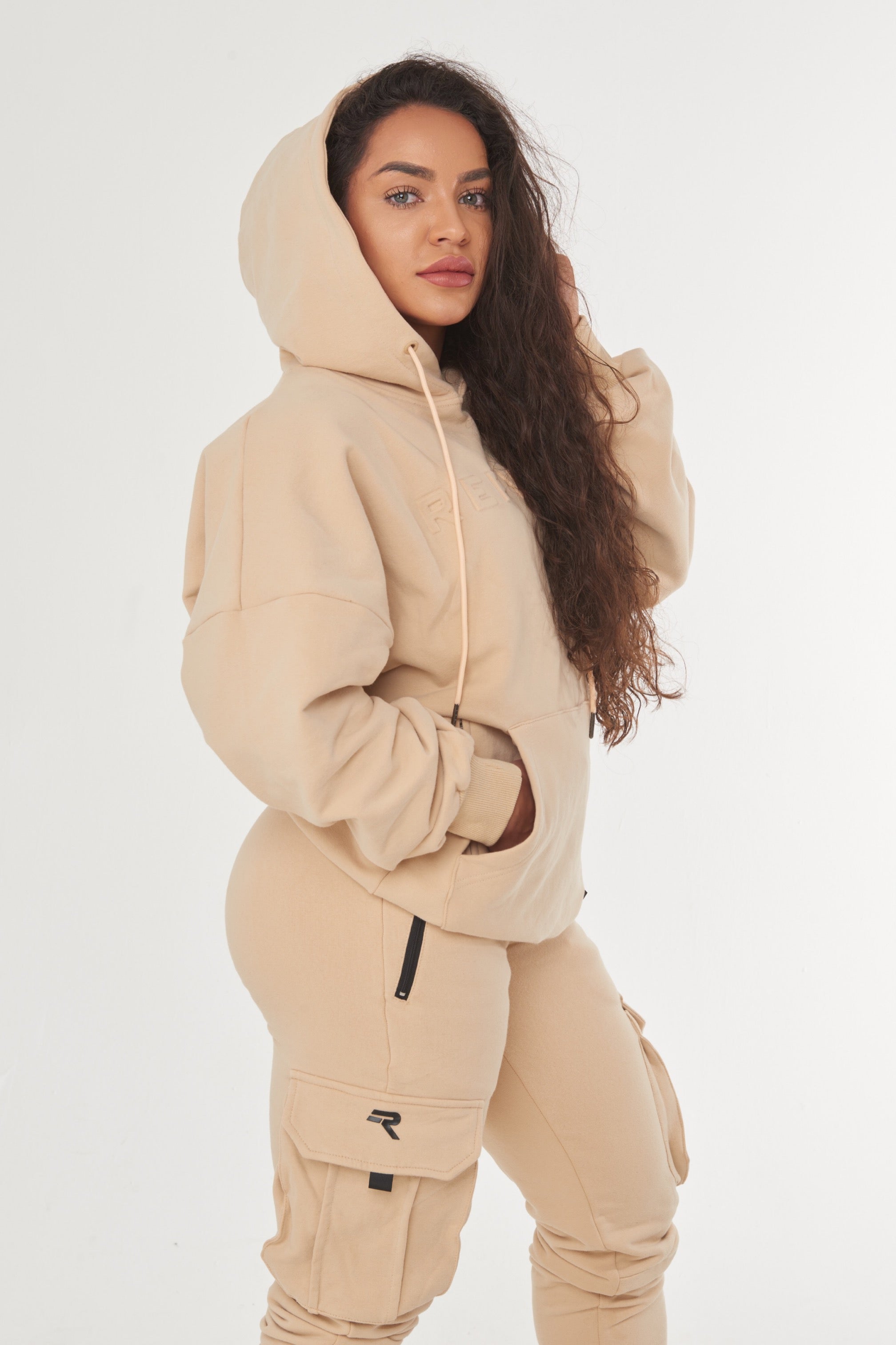 Repwear Fitness Signature Oversized Hoodie Sand