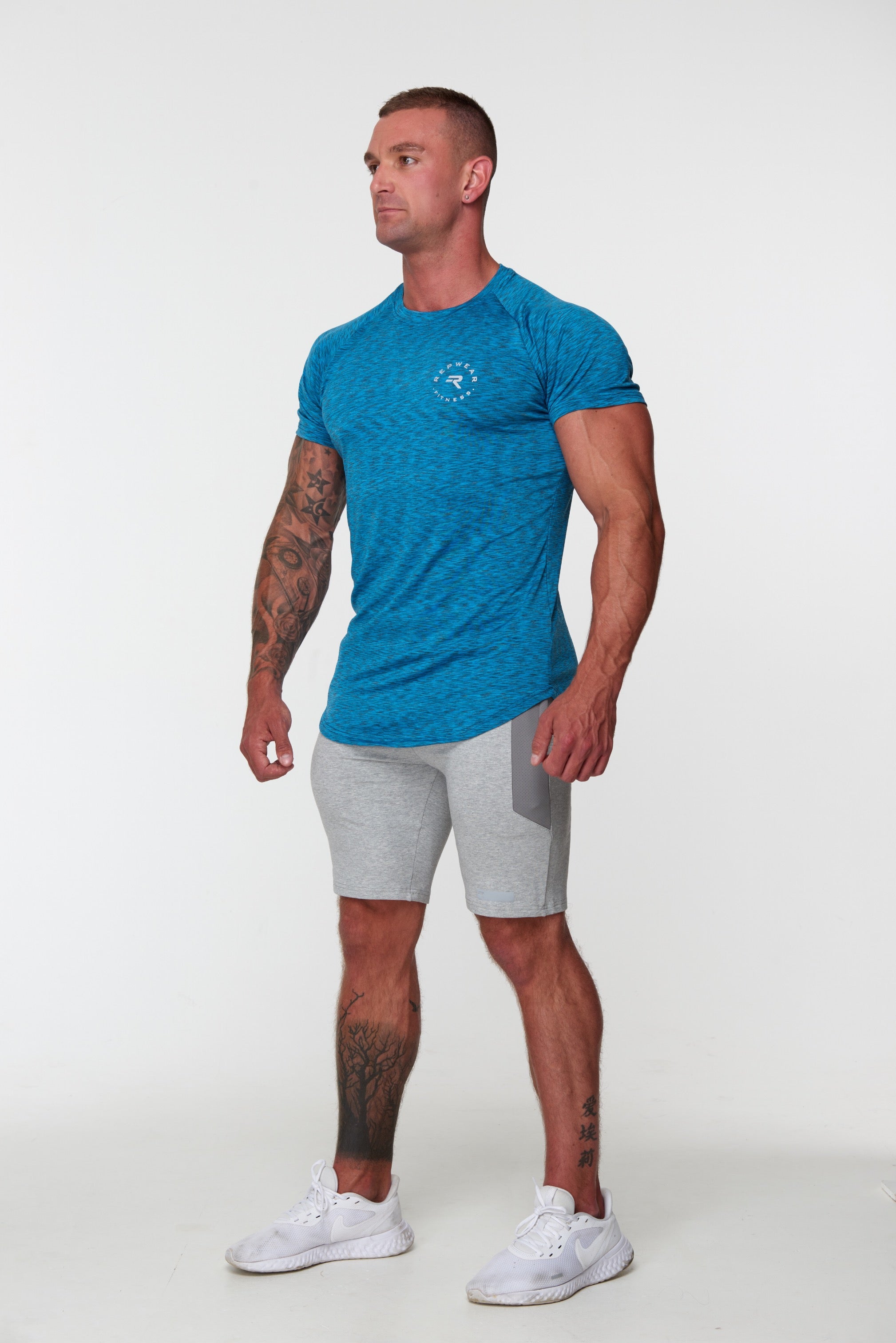 Repwear Fitness Triblend V2 TShirt Teal - Repwear Fitness