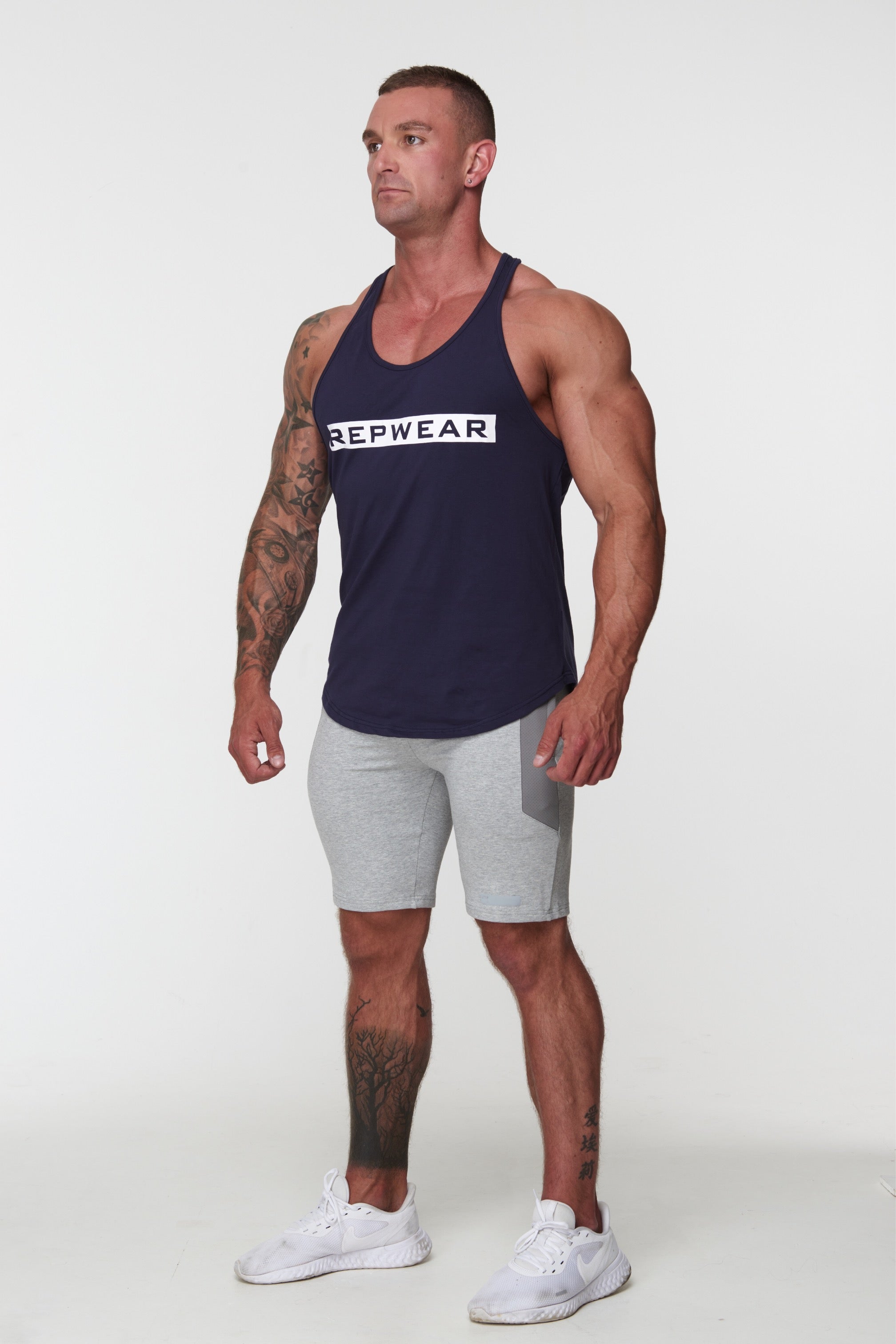 Repwear Fitness Signature Stringer Navy