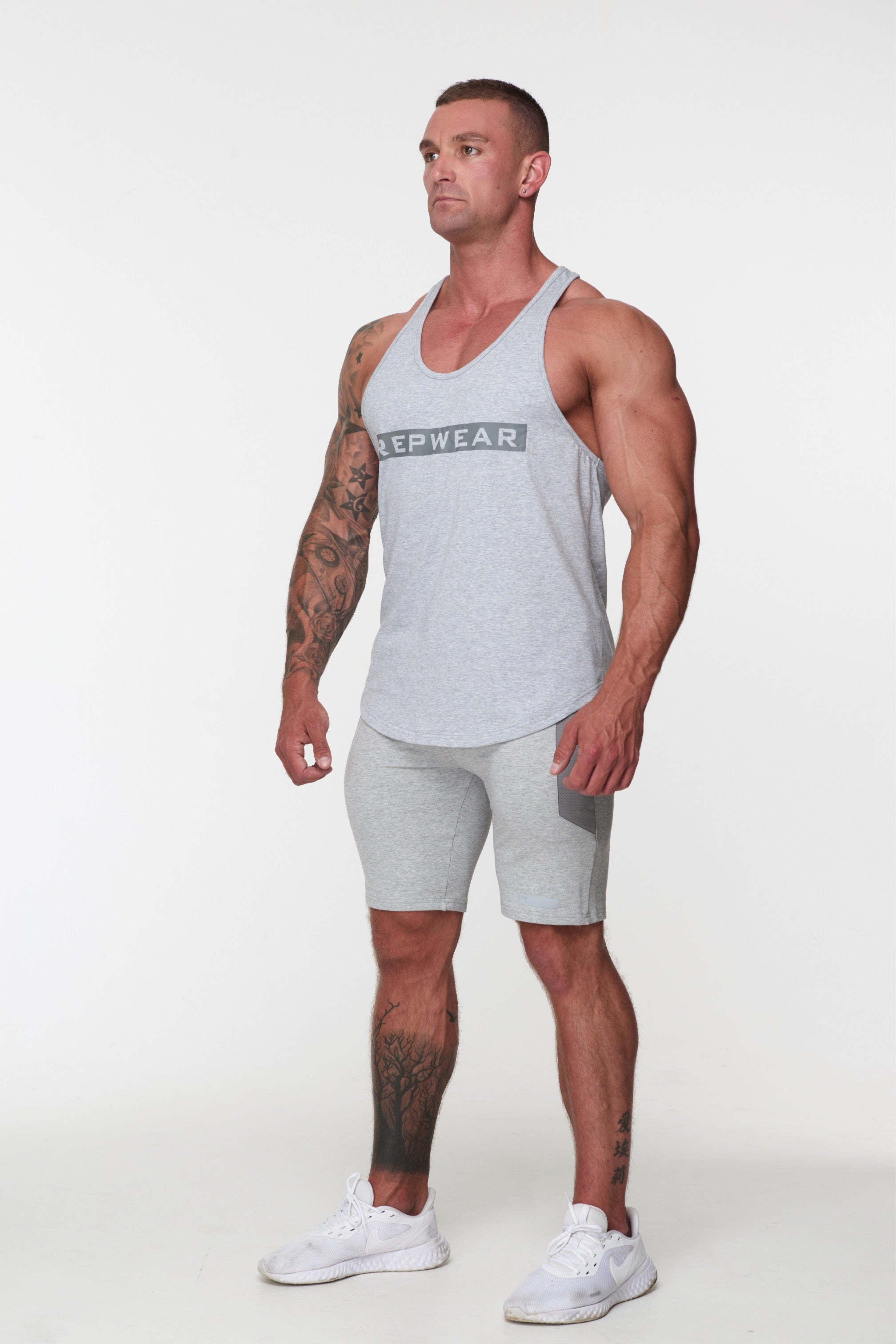 Repwear Fitness Signature Stringer Grey