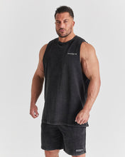 Repwear Fitness Acid Wash Sleeveless T-Shirt Black/white