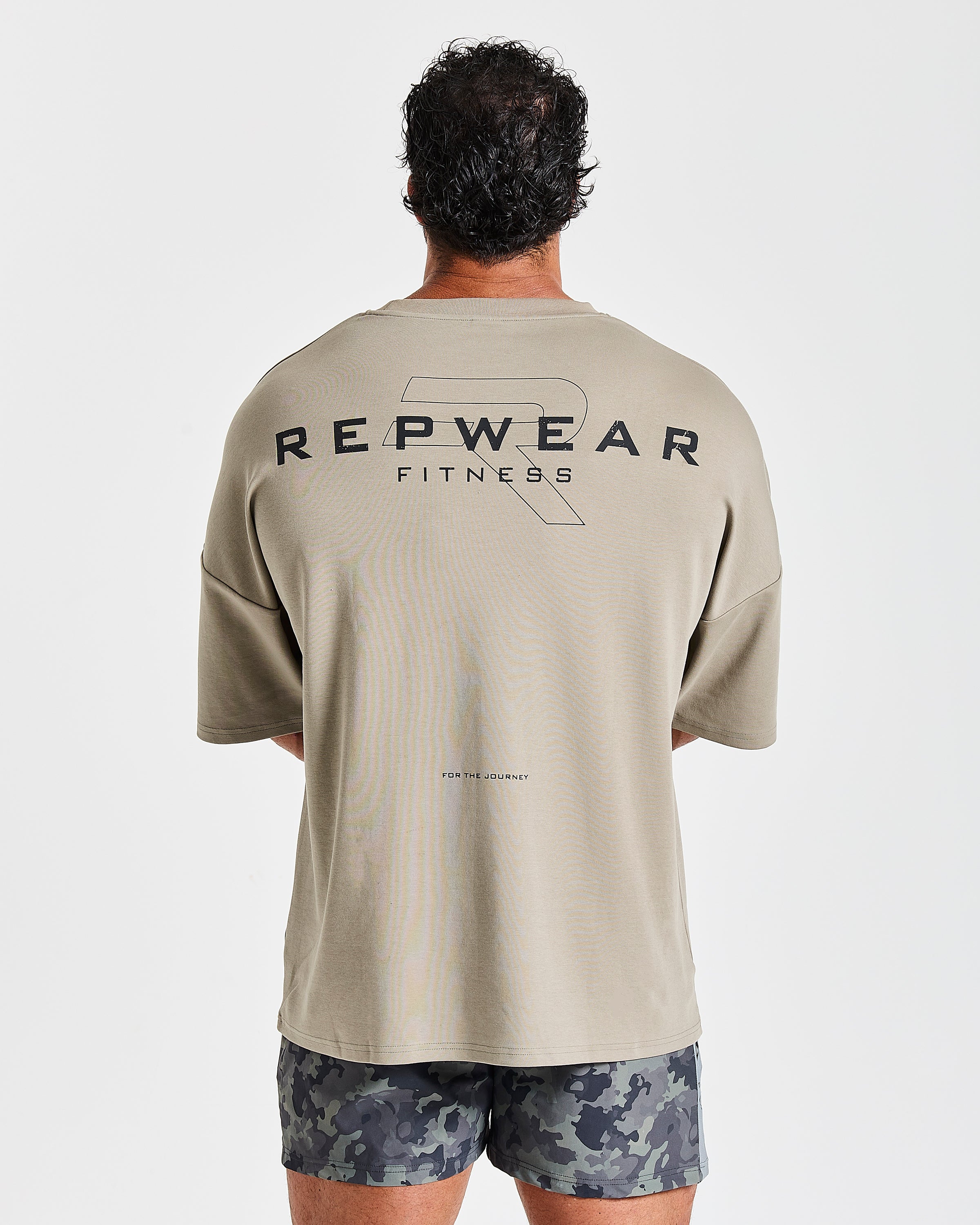 Repwear Fitness Signature V2 Oversized T-Shirt Khaki