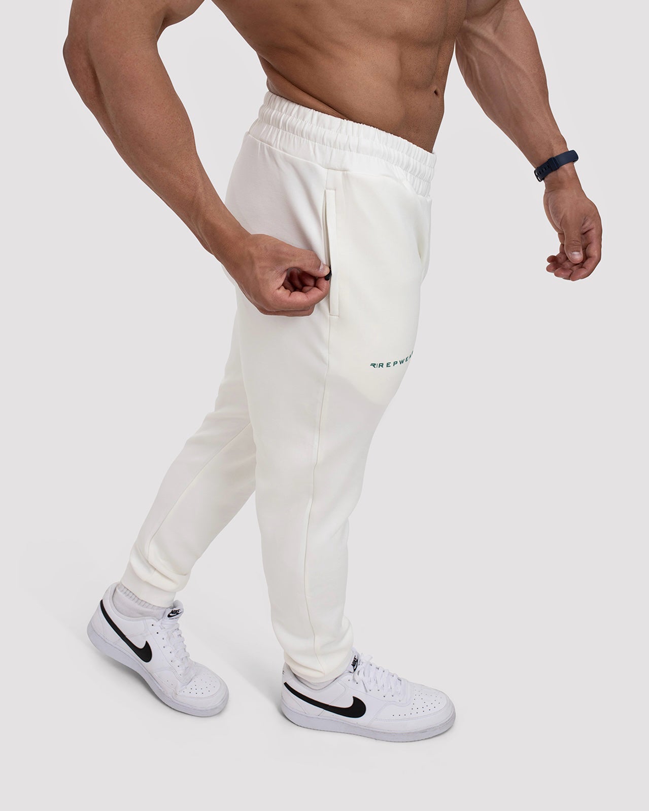 Repwear Fitness RepClub Joggers White/Asparagus