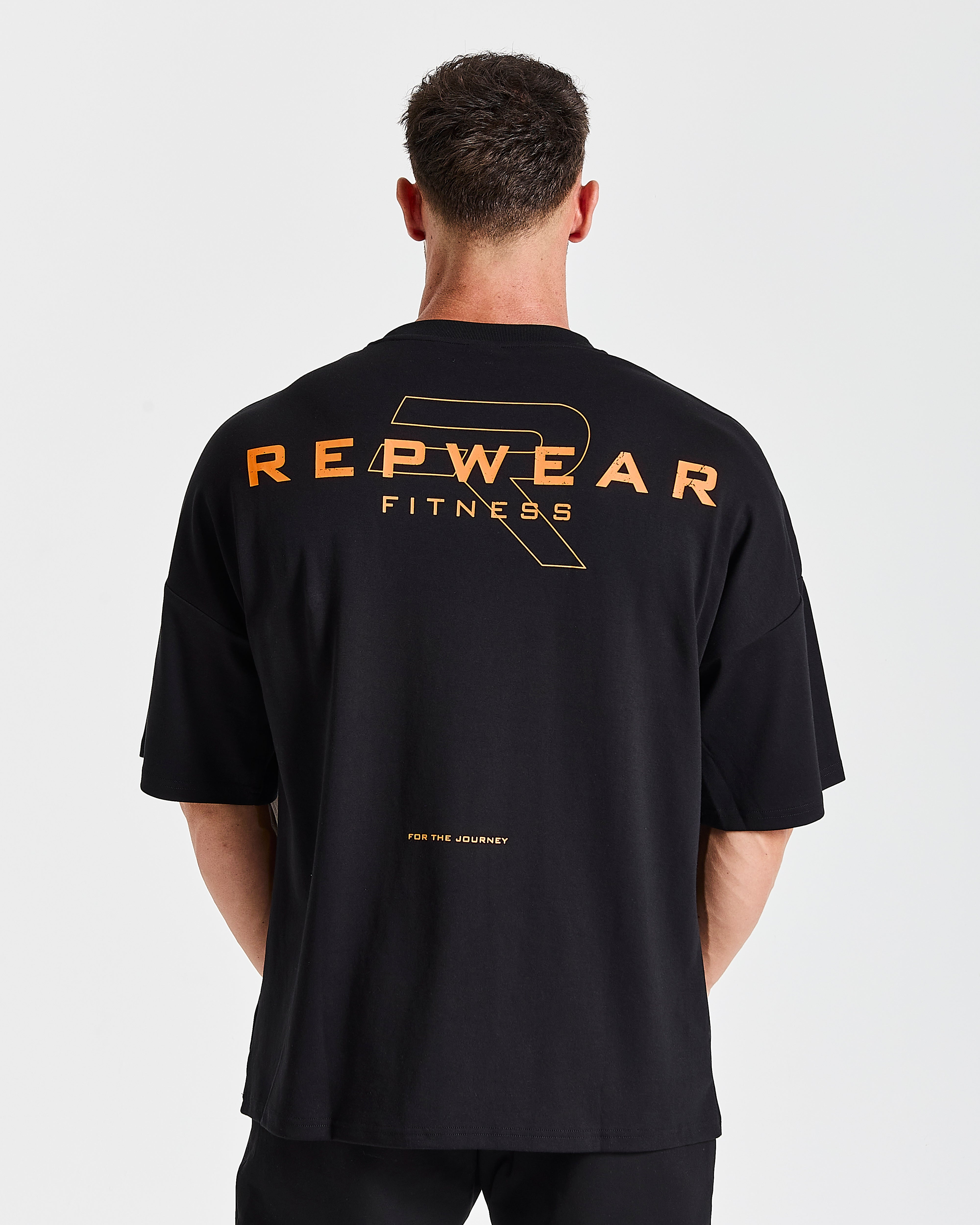 Repwear Fitness Signature V2 Oversized T-Shirt Black/Orange