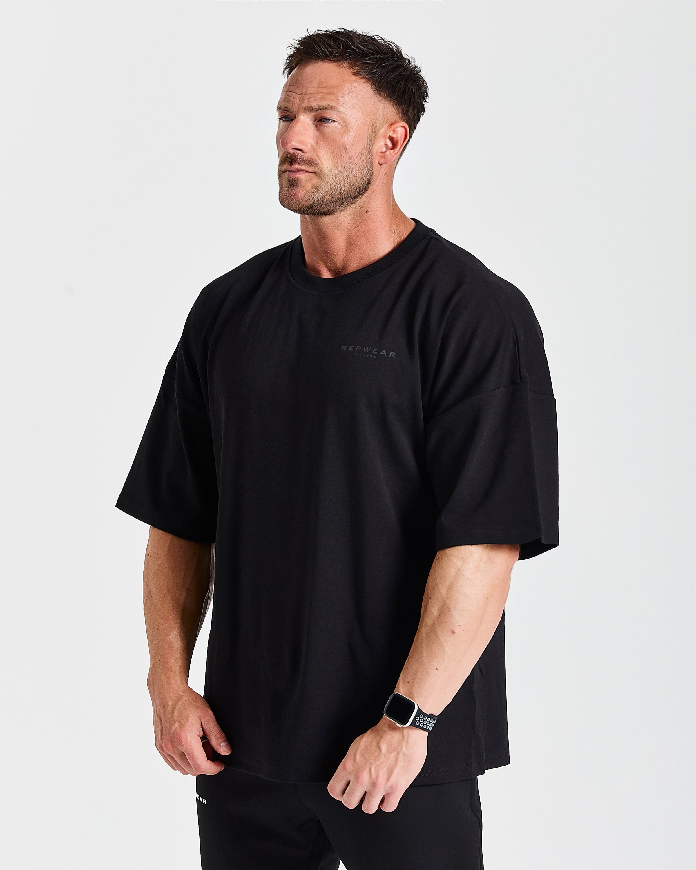Repwear Fitness Signature V2 Oversized T-Shirt Black/Black
