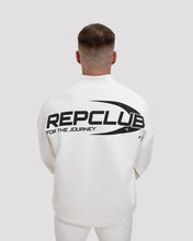 Repwear Fitness RepClub 3/4 Zip Jumper White/Black