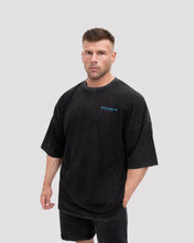 Repwear Fitness Oversized Acid Wash T-Shirt V2 Black/Blue