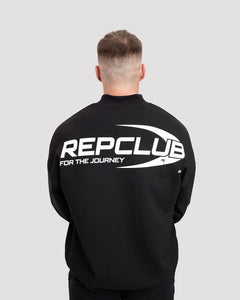 Repwear Fitness RepClub 3/4 Zip Jumper Black