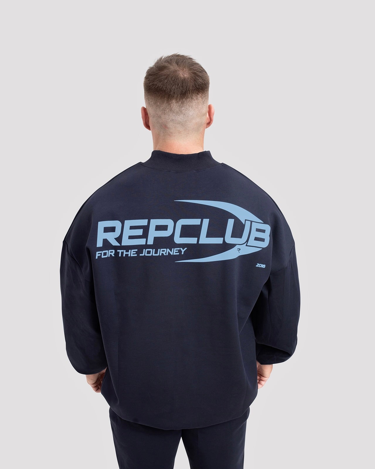 Repwear Fitness RepClub 3/4 Zip Jumper Navy