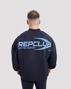Repwear Fitness RepClub 3/4 Zip Jumper Navy