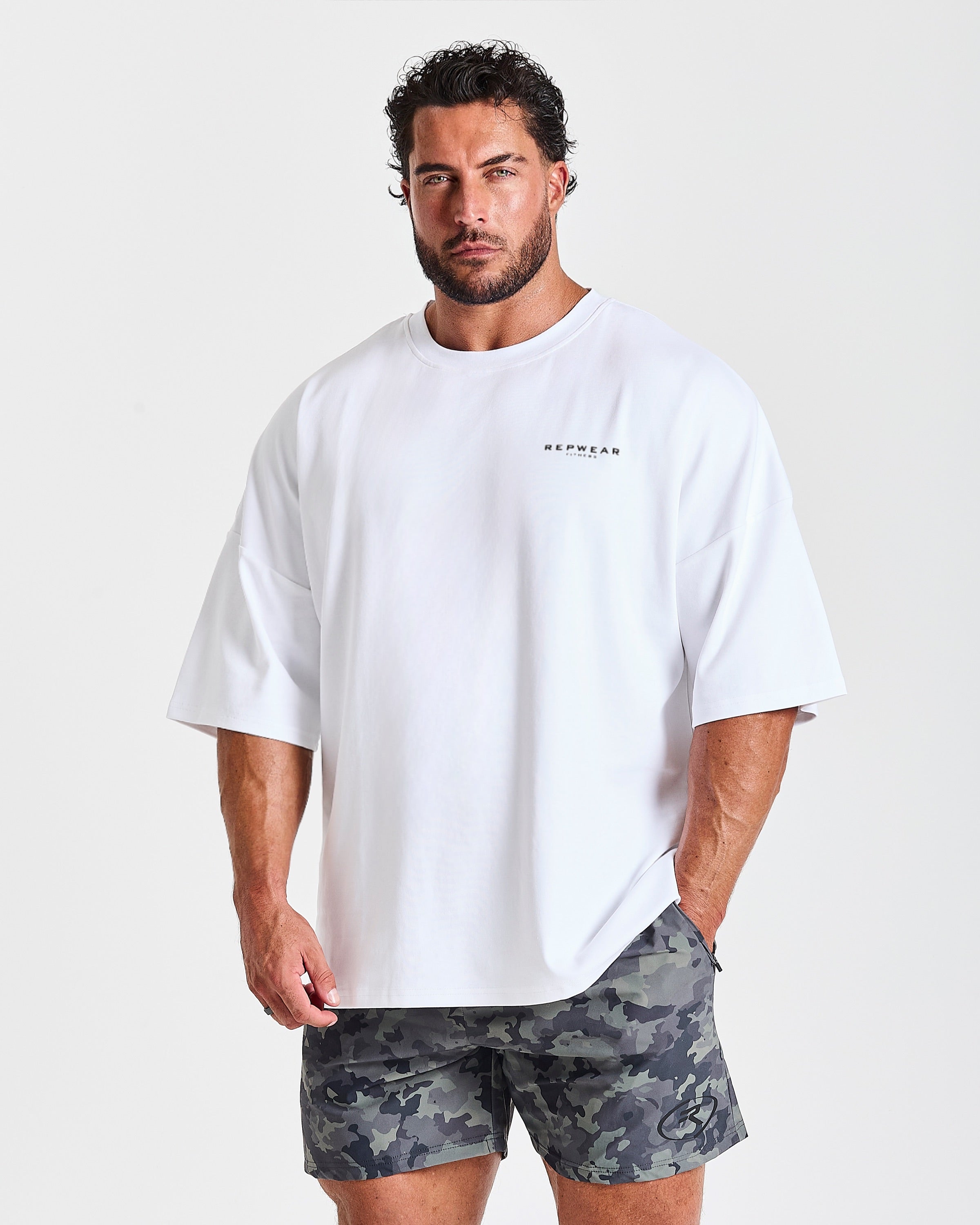 Repwear Fitness Signature V2 Oversized T-Shirt White