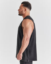 Repwear Fitness Acid Wash Sleeveless T-Shirt Black/white