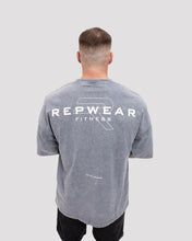 Repwear Fitness Oversized Acid Wash T-Shirt V2 Grey/Pink