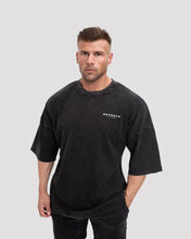 Repwear Fitness Oversized Acid Wash T-Shirt V2 Black/white