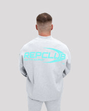 Repwear Fitness RepClub 3/4 Zip Jumper Grey/Teal