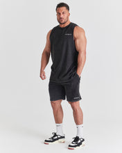Repwear Fitness Acid Wash Sleeveless T-Shirt Black/white