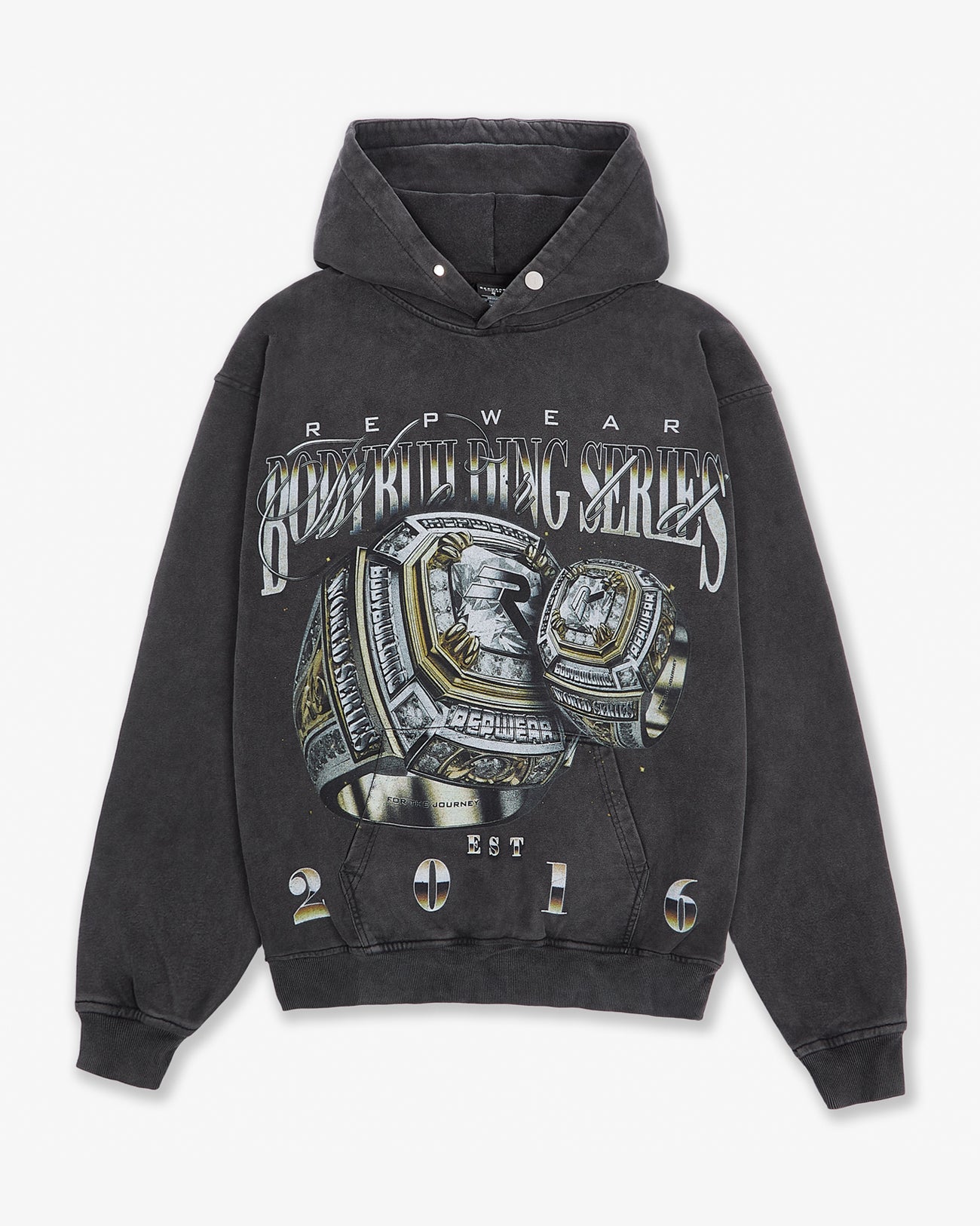 Repwear Fitness World Bodybuilding Series Hoodie Black