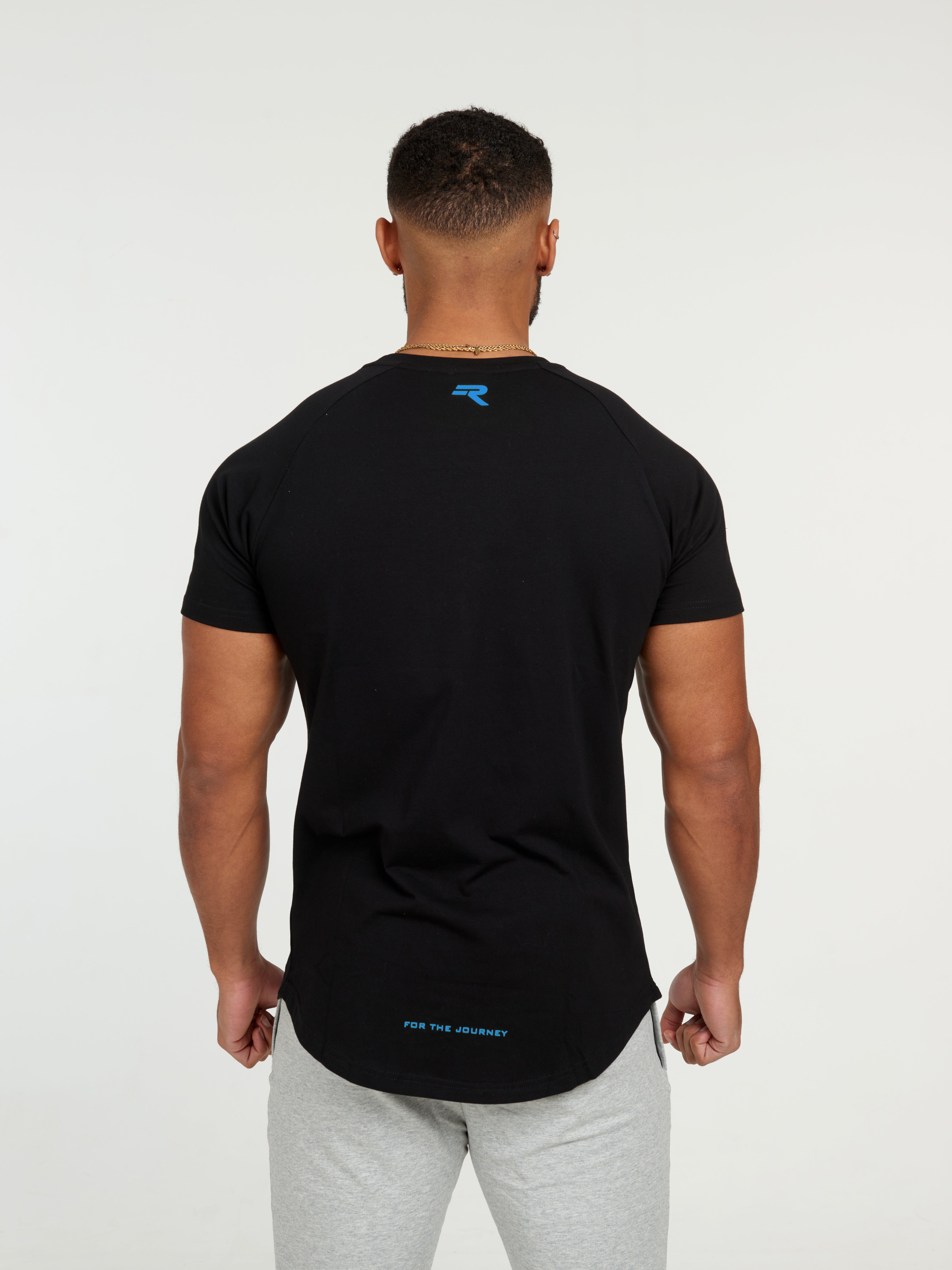 Repwear Fitness Signature V3 TShirt Black/Blue - Repwear Fitness