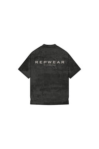 Repwear Fitness Oversized Acid Wash T-Shirt V2 Black/white