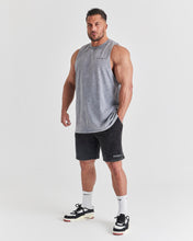 Repwear Fitness Acid Wash Sleeveless T-Shirt Grey/Black