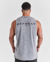 Repwear Fitness Acid Wash Sleeveless T-Shirt Grey/Black