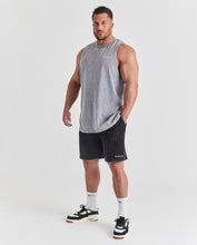 Repwear Fitness Acid Wash Sleeveless T-Shirt Grey/Pink