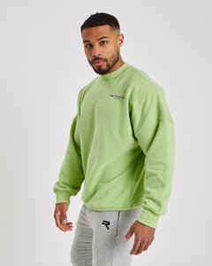 Repwear Fitness Oversized Jumper Lime Green