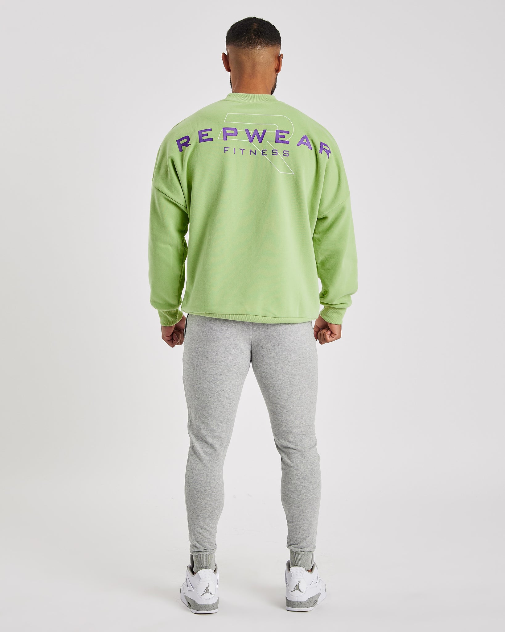Repwear Fitness Oversized Jumper Lime Green
