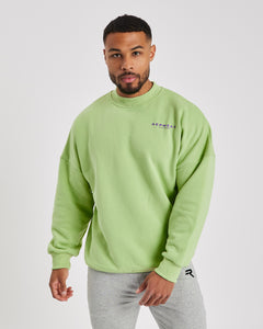 Repwear Fitness Oversized Jumper Lime Green