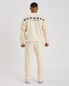 Repwear Fitness Oversized Jumper Cream