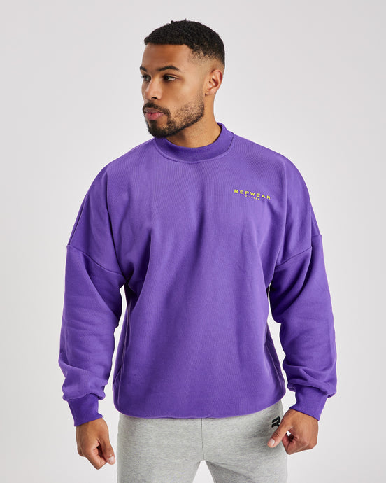 Repwear Fitness Oversized Jumper Purple