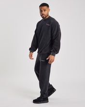 Repwear Fitness Oversized AcidWash Joggers Black