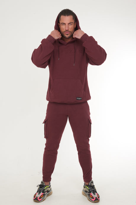 Repwear Fitness Signature Oversized Hoodie Burgundy