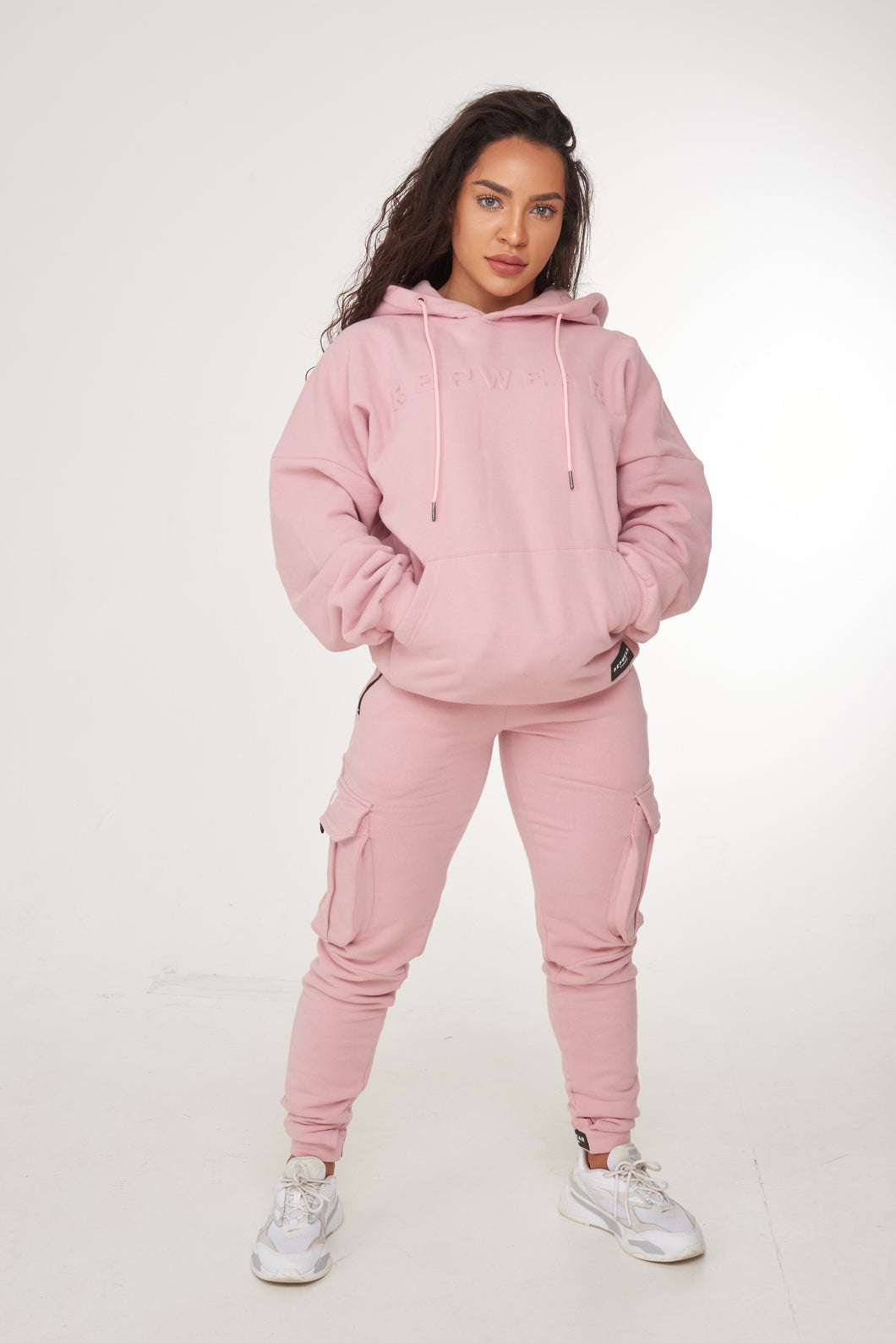 Repwear Fitness Signature Oversized Hoodie Dusty Pink