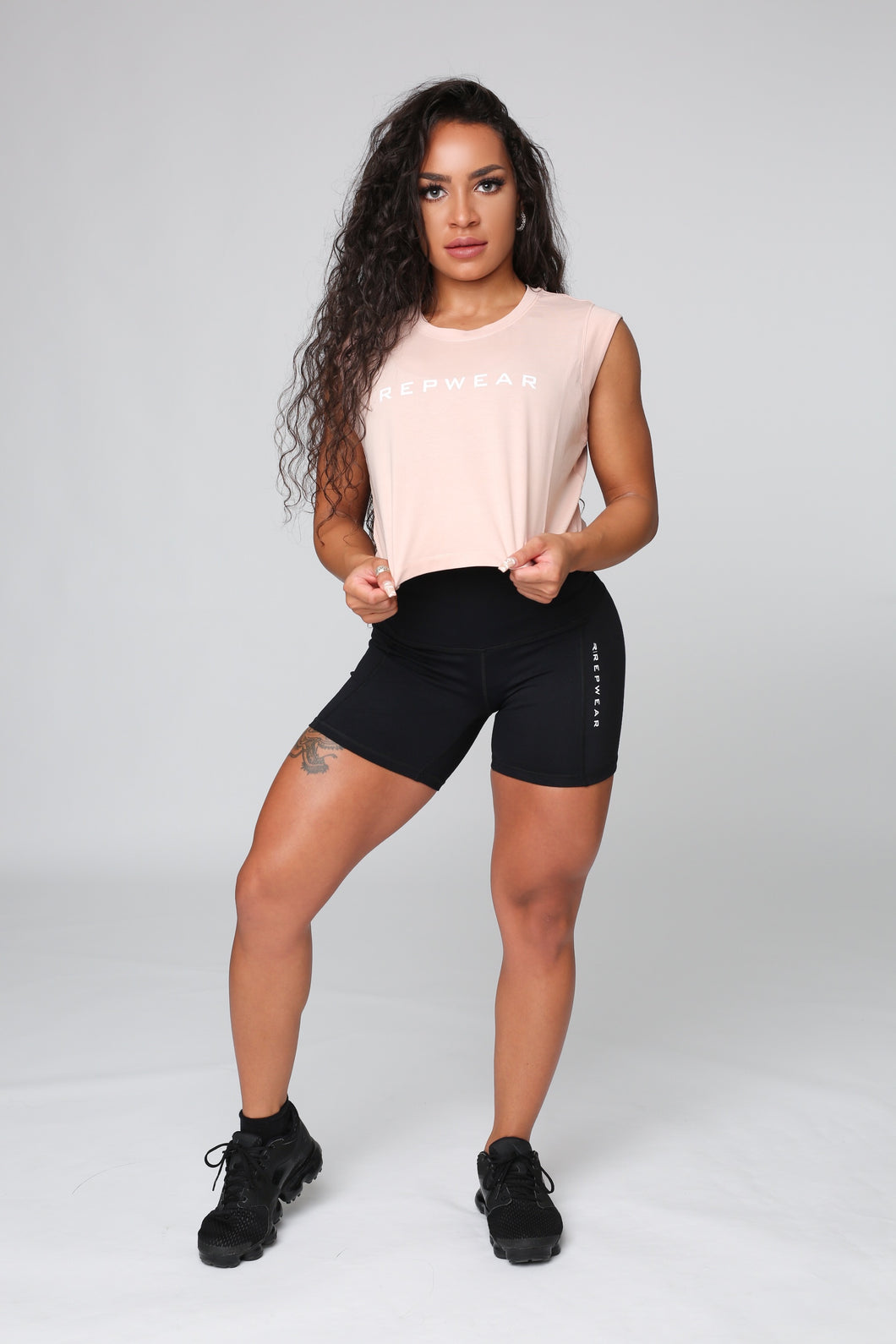 Repwear Fitness Cropped T-shirt Coral