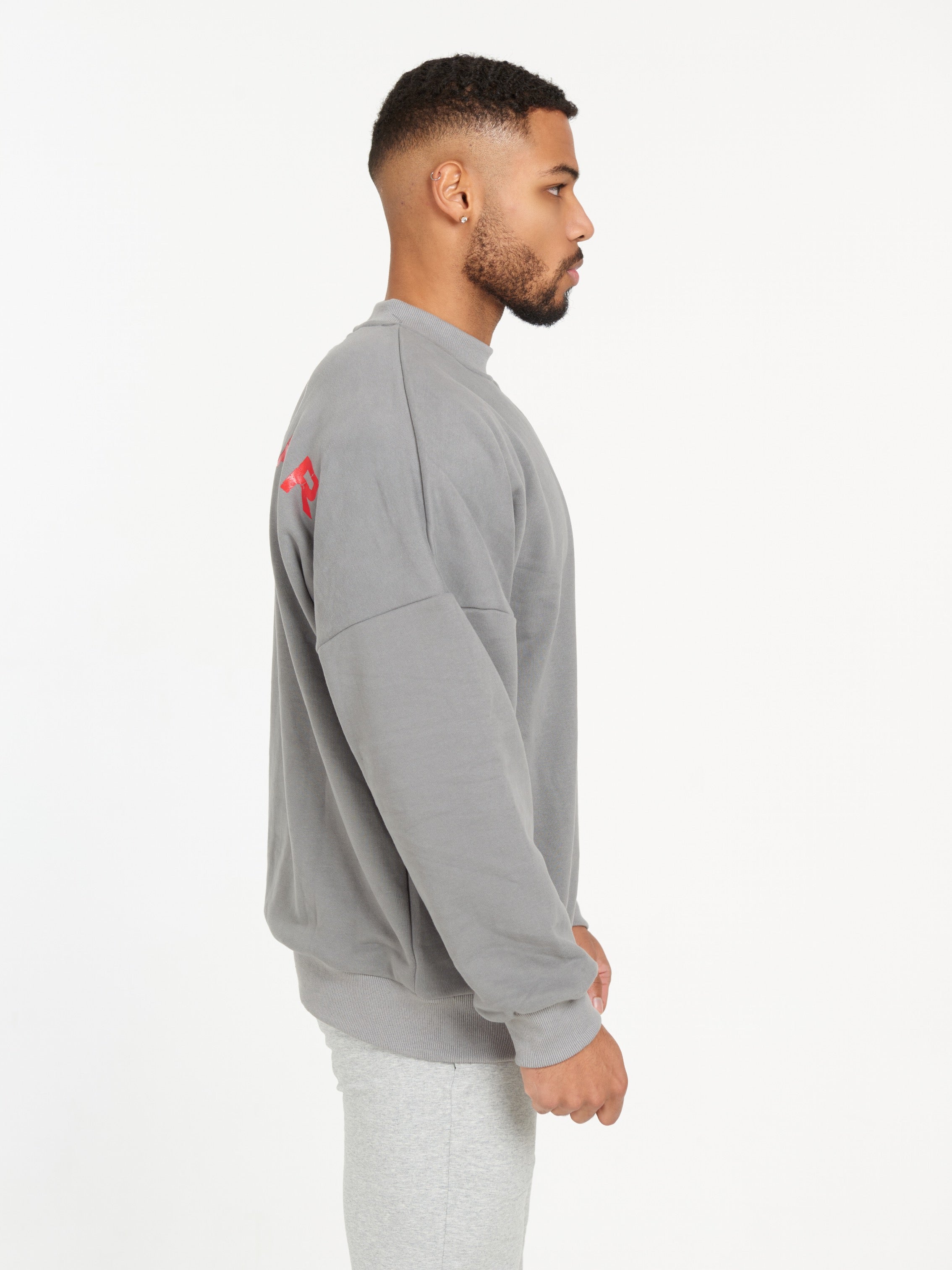 Repwear Fitness Oversized Jumper Grey