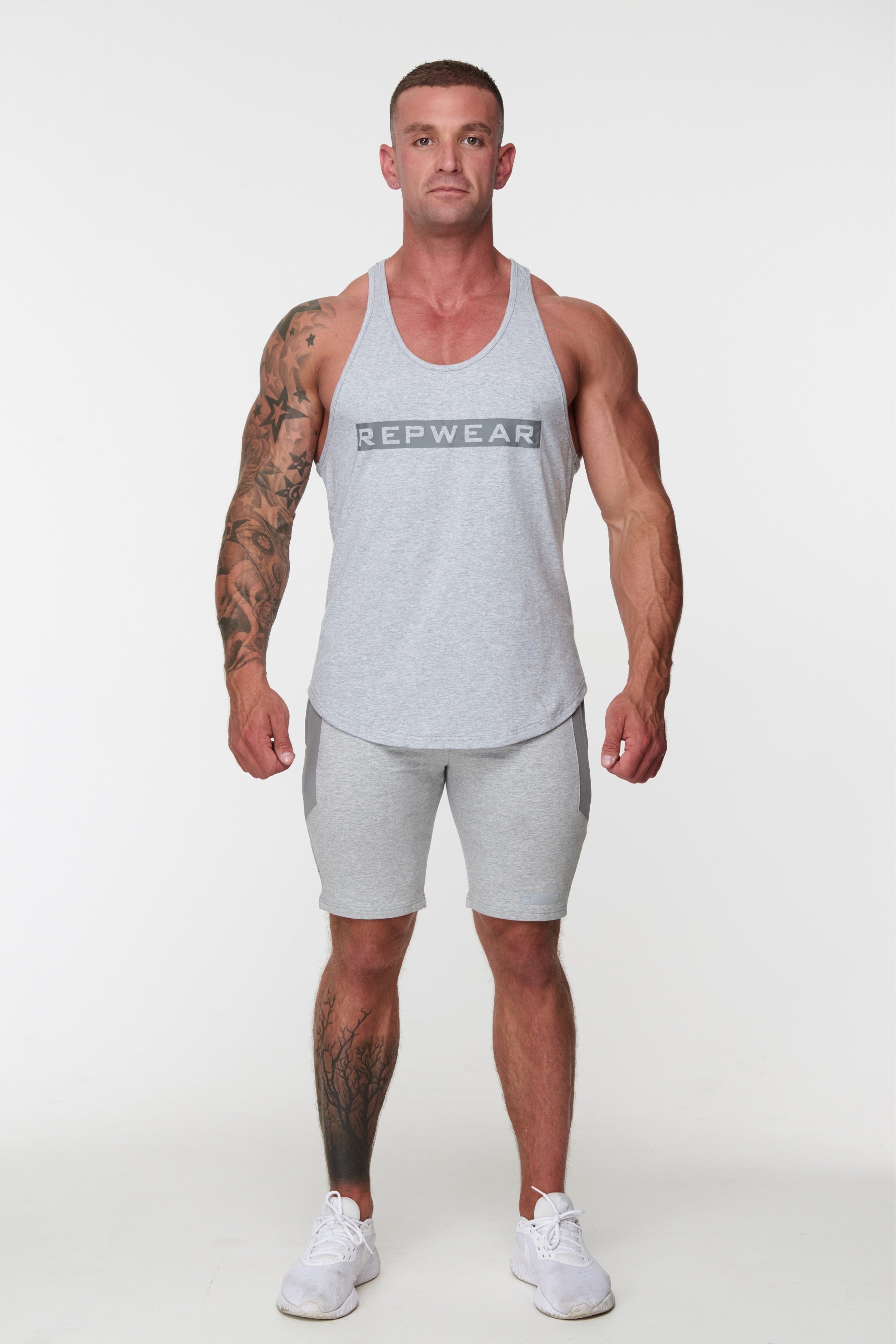 Repwear Fitness Signature Stringer Grey