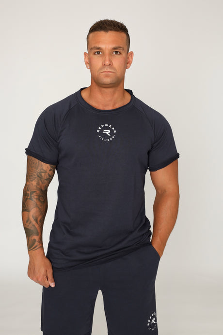 Repwear Fitness Onyx Rag Top Navy Blue