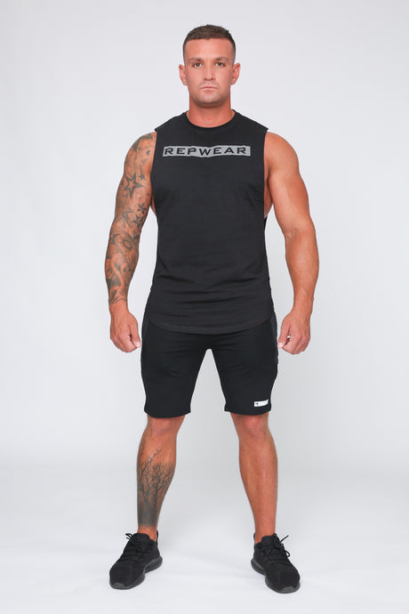 Repwear Fitness Signature Sleeveless T-Shirt Black