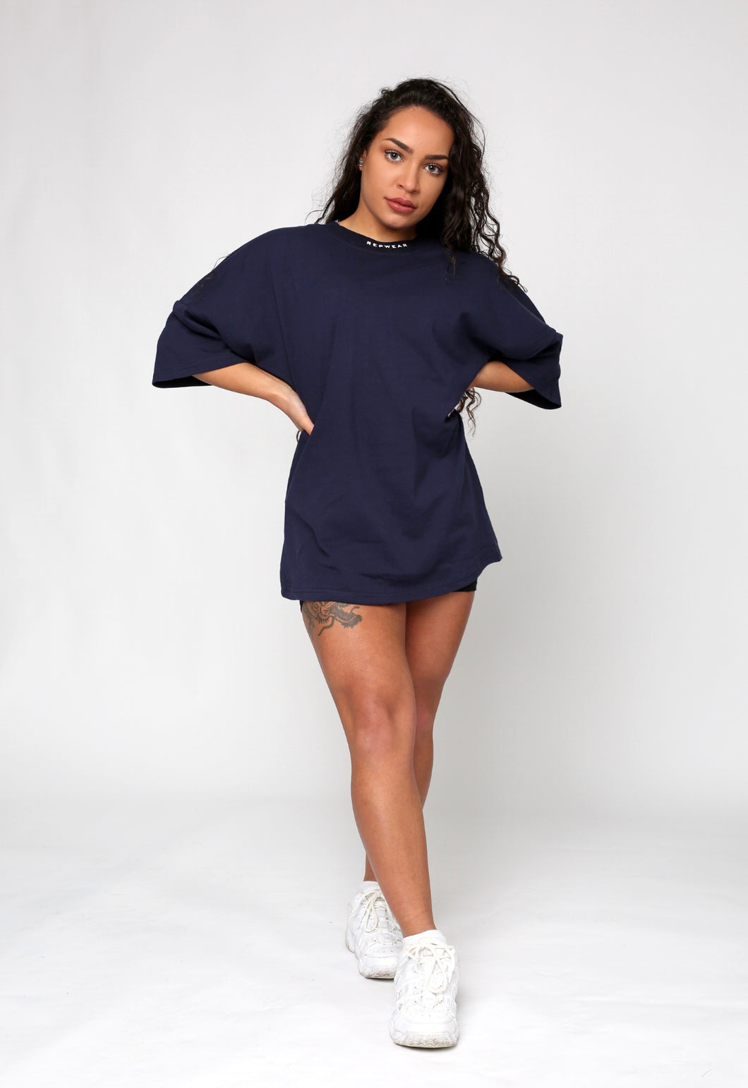 Repwear Fitness Signature Oversize Tshirt Navy