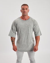 Repwear Fitness Oversized Acid Wash T-Shirt Grey